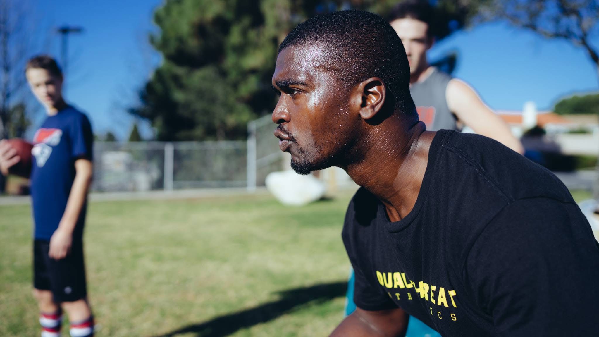 A moment of focused coaching from the DTU football journey